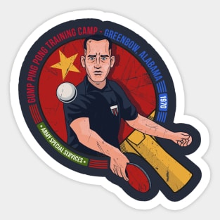 gump ping pong Sticker